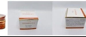 A box with a Pure VITAMINC+ Anti-Aging Day Cream with Dead Sea Minerals 1.69 fl. Oz 50mL and a box next to it.