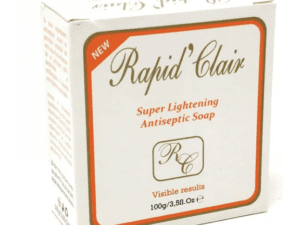 A box of soap that is labeled rapid clair.