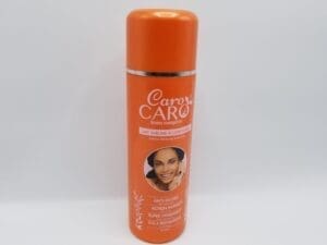 A bottle of Caro Caro Soins Complets Sublime Whitening Body Lotion 500ml on a white background.