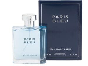 A bottle of MICHEL GERMAIN 3.4oz Paris Bleu Homme Eau De Toilette Spray for men.