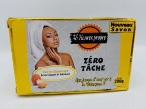 36 Heures Propre – Zéro Tâche Savon Gommant – Éclaircissant & Exfoliant 200g