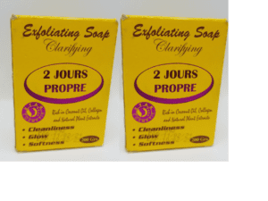 2 Jours Propre Savon Clarifying Scrub Soap 2 DAYS CLEAN Set of 2