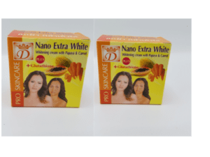Nano Extra White Natural Papaya & Carrot Face Cream 15g Set of 2
