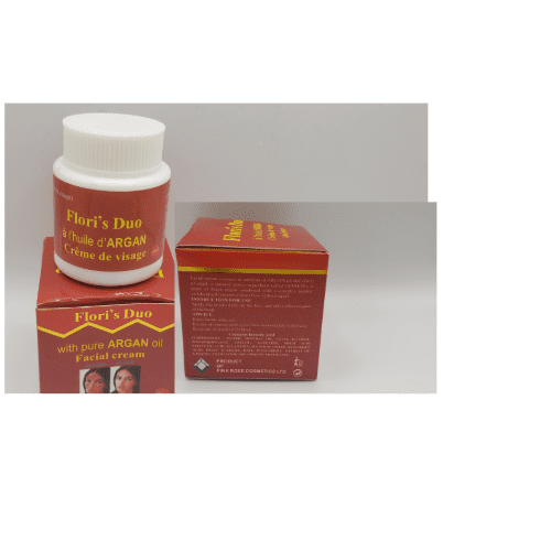 Flori's Duo with Pure Argan Oil Facial Cream for Dark Spot Removal (40g) Set of 2