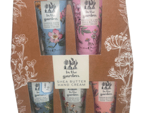 Heathcote & Ivory Shea Butter Hand Cream Collection – 5pc British Garden Fragrance Gift Set (5 x 0.7 fl oz / 20ml)