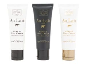 Scottish Fine Soaps Au Lait Hand Cream Trio – Milk & Honey Moisturizing Collection (3 x 75ml)